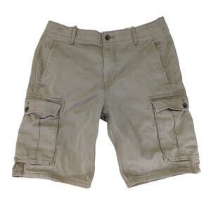 Levi's Tan Khaki Cargo Shorts 100% Cotton Men's Size 32 Y2K‎